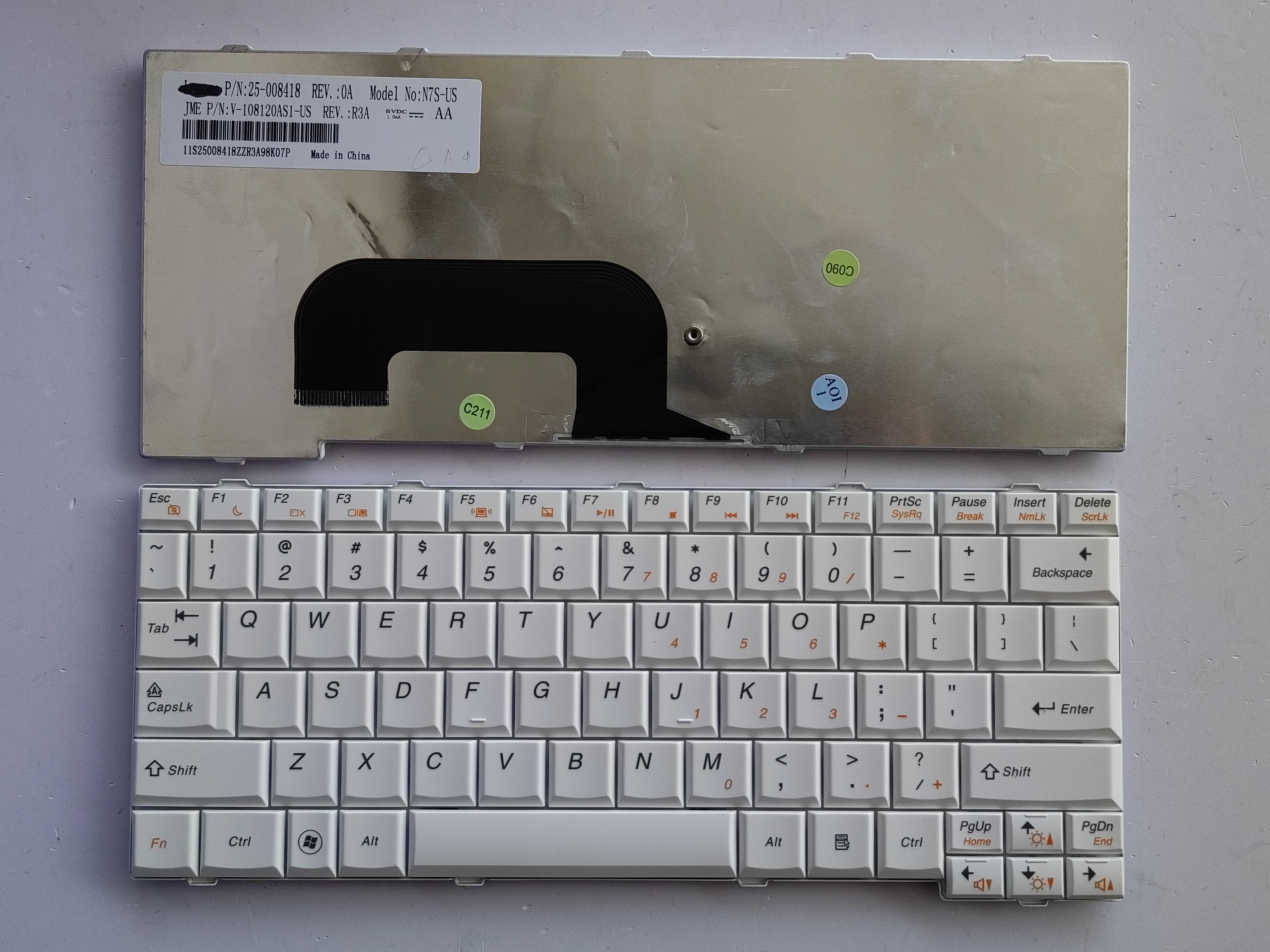 Picture of New Replacement Laptop Keyboard For LENOVO S12 WHITE US Layout